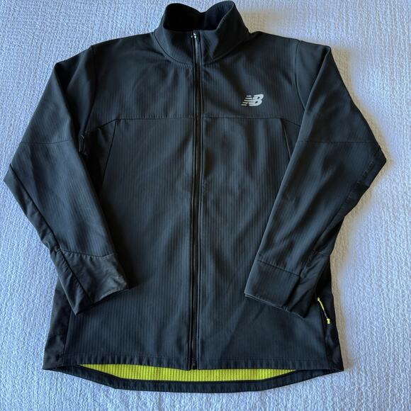 New Balance Men's Navy Full Zip Windbreaker Running Jacket Size L - Picture 1 of 9